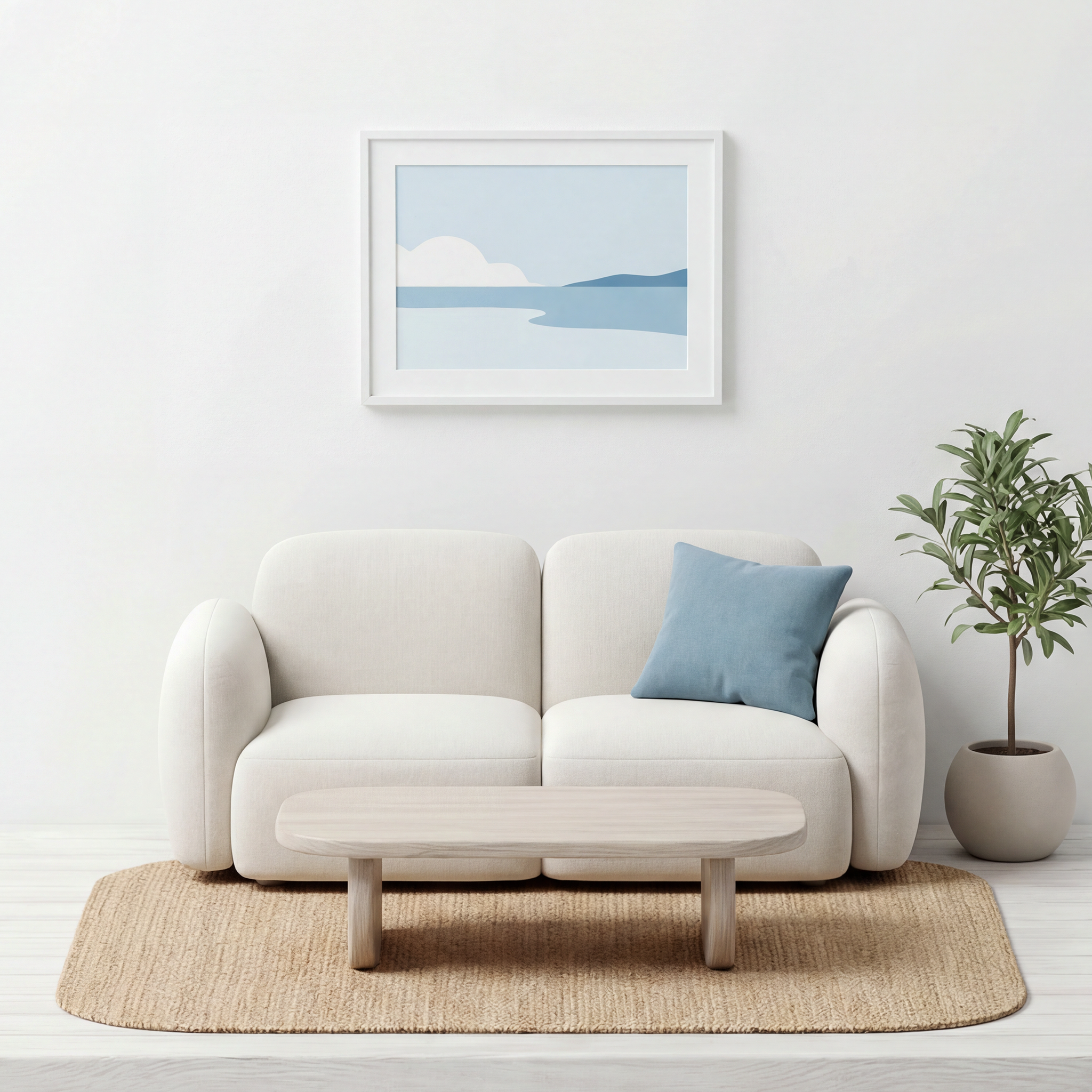 Coastal style living room